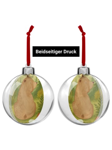 Mr. & Mrs. Panda weihnachtsanhänger Bär Schulterblick Design ohn... in Weiß