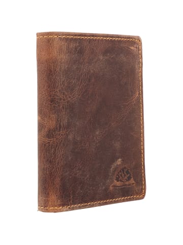 Greenburry Vintage Geldbörse RFID Leder 10 cm braun