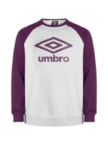 Umbro Sweatshirt Core Raglan in weiß / violett