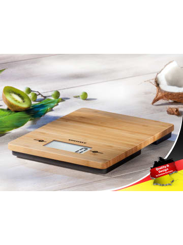 Soehnle Küchenwaage Bamboo braun schwarz 20,0 x 16,0 x 2,3 cm