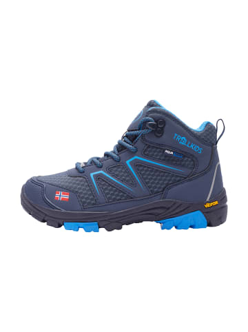 Trollkids Wanderschuh "SKARVAN Mid" in Marineblau / Mittelblau