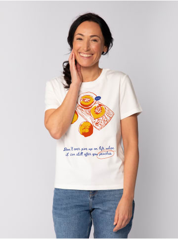 wat? Apparel T-Shirt Peaches in Off White