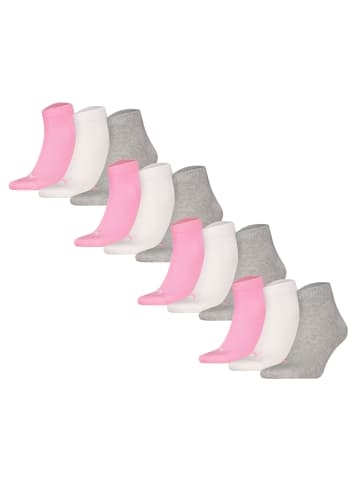 Puma Socken 12er Pack in Grau/Weiß/Rosa