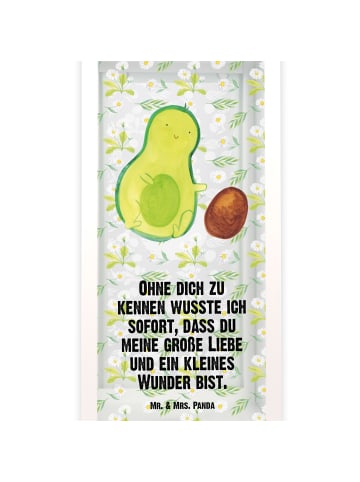 Mr. & Mrs. Panda Laterne Avocado Kern rollt mit Spruch in Transparent