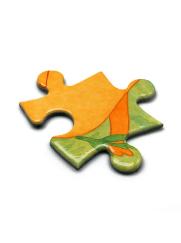 Mr. & Mrs. Panda Puzzlespiel Fuchs Blumen Design mit Spruch in Weiß