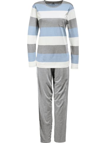 Erwin Müller Single-Jersey Schlafanzug in hellblau