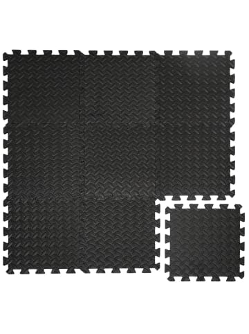 eyepower Puzzlematte schwarz 9 Matten je 30x30x1cm schwarz