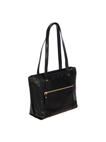 BRIC`s Volterra Schultertasche Leder 28 cm in black