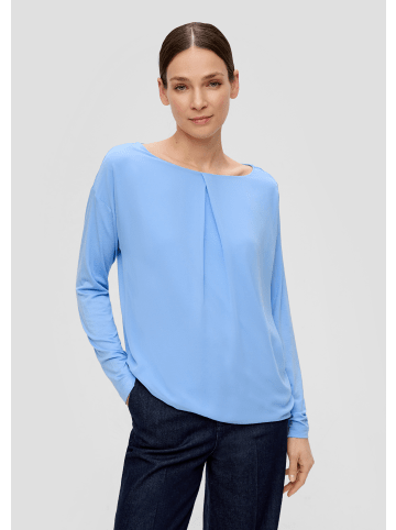 s.Oliver BLACK LABEL T-Shirt langarm in Blau