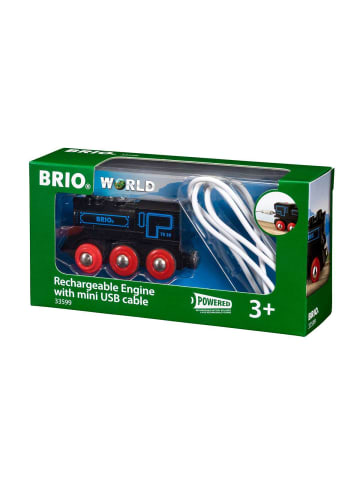 Brio Aktionsspiel Schwarze Akku-Lok mit Mini-USB Ab 3 Jahre in bunt