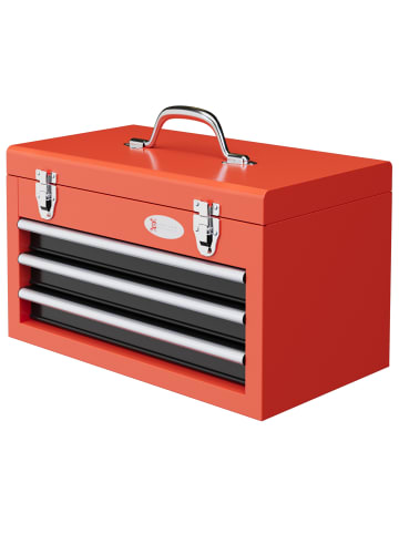 DURHAND Werkzeugkiste-45L x 24B x 27H cm-Rot