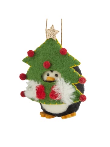 Butlers Baumanhänger HANG ON Pinguin mit Tanne in Grün