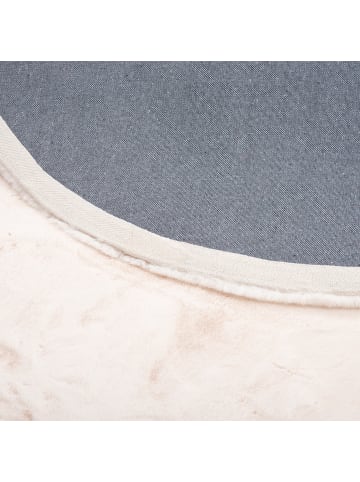 Pergamon Fellteppich Luxus Super Soft Plush Rund in Creme