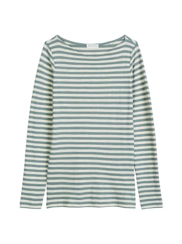 Marc O'Polo Gestreiftes Longsleeve regular in Medium Blue