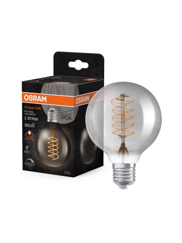 Osram OSRAM Dimmbare LED-Lampen, Vintage-Edition, 30 Watts Ersatz, E27, G80, 1800