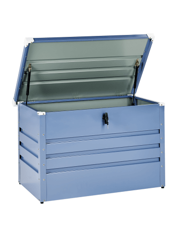 Beliani Truhe CEBROSA in Blau - (W) 100 x (H) 64 x (L) 62 cm