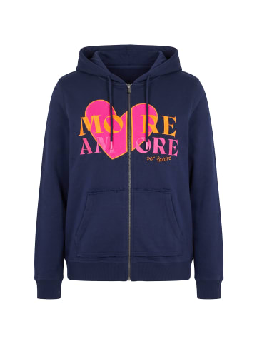 Ulla Popken Sweatjacke in marine