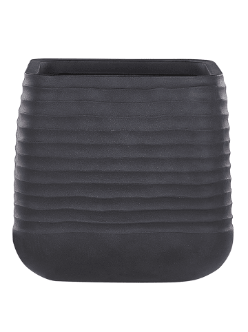 Beliani Outdoor Blumentopf PARIKIA in Schwarz - (W) 50 x (H) 49 x (L) 50 cm