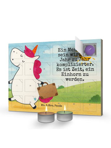 Mr. & Mrs. Panda adventskalender mit kerzen Einhorn Koffer Desig... in Weiß