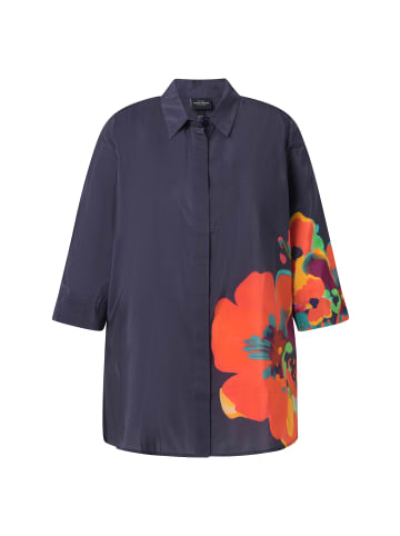 Ulla Popken Hemdbluse in dunkles marine