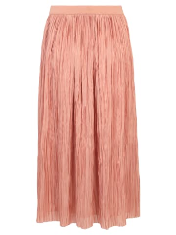 CARTOON Plisseerock mit offenem Saum in apricot