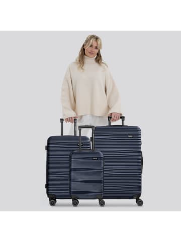 Redolz Essentials 16 3-SET 4 Rollen Kofferset 3-teilig dark-Blue