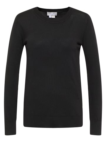 Usha Damen Rundhalspullover in Schwarz
