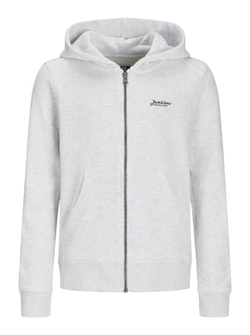 JACK & JONES Junior Kapuzenpullover in White Melange