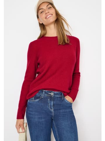 Cecil Pullover mit Strukturdetails in Rot