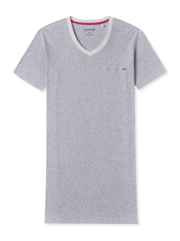 Schiesser Nachthemd Casual Nightwear in Grau