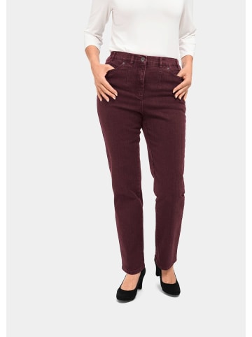 GOLDNER Jeanshose ANNA Schlichte Jeanshose ANNA in burgund