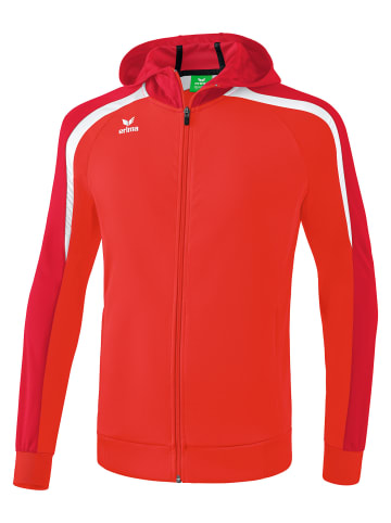 erima Liga 2.0 Trainingsjacke mit Kapuze in rot/dunkelrot/weiss