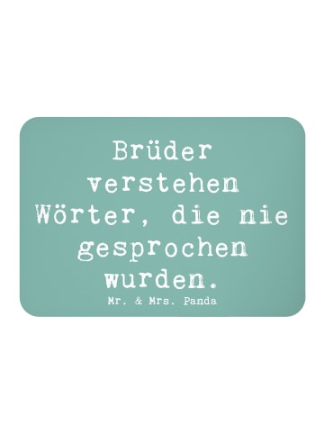 Mr. & Mrs. Panda Magnet Spruch Bruderverständnis mit Spruch in Meeresbrise