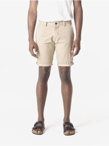 KOROSHI Herren baumwoll chino shorts in beige