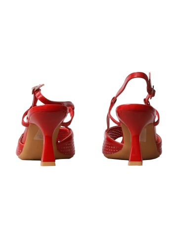 Poti Pati Supermodische Pumps mit Absatz Rot