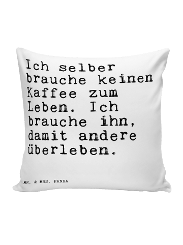 Mr. & Mrs. Panda Kopfkissen Ich selber brauche keinen... mit Spruch in Weiß