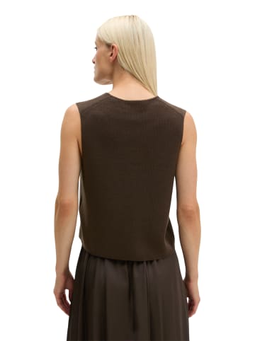 Marc O'Polo Ärmelloser Cardigan regular in Burnt Coffee