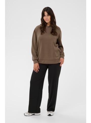 KAFFE curve Trackjacket-sweat KCannita Loose fit in Morel