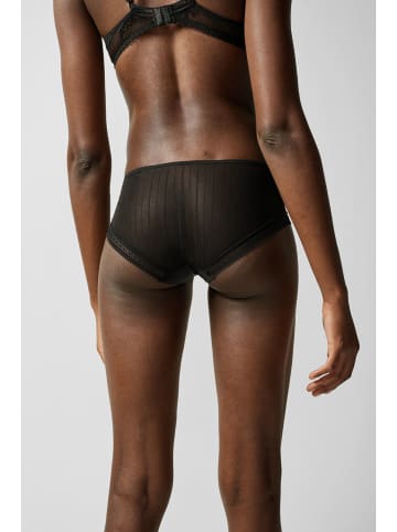 Passionata Shorty mit floraler Spitze und transparentem Tüll in Schwarz