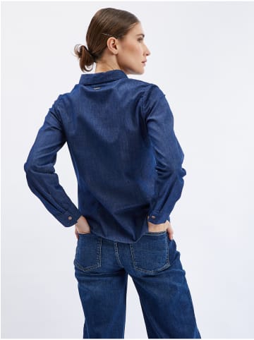 orsay Jeans Hemd in Dunkelblau