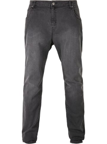 Urban Classics Urban Classics Herren Slim Fit Zip Jeans in real black washed