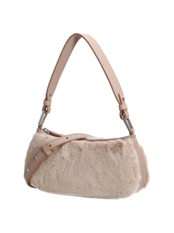 COCCINELLE Merveille - Schultertasche 23 cm (noir/noir) in natural/rosette