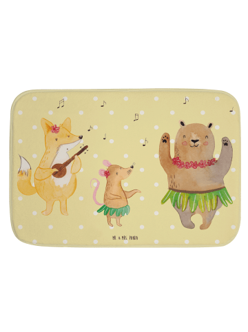 Mr. & Mrs. Panda Badteppich Waldtiere Aloha ohne Spruch in Gelb Pastell