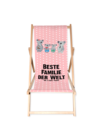 Mr. & Mrs. Panda Gartenliege Koala Familie zwei mit Spruch in Rot Pastell