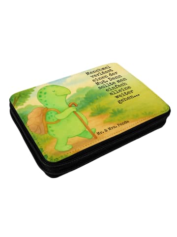 Mr. & Mrs. Panda Stifteetui Schildkröte Wanderer Design mit Spruch in Weiß