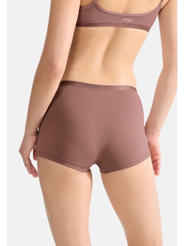 Sloggi Short Slip GO Daily Cotton in Weiß / braun