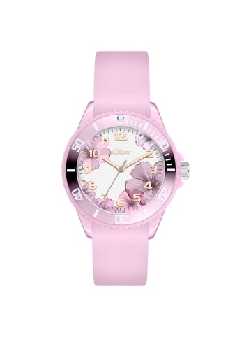 s.Oliver Armbanduhr Lovely Time in rosa