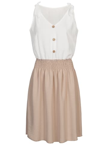 Cloud5ive Day Dress in beige/white