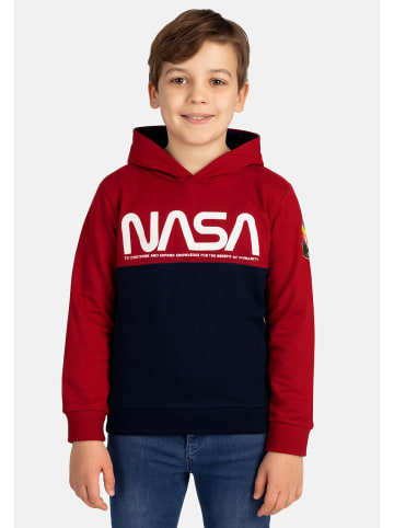 Nasa NASA Hoodie Kapuzenpullover in blau/rot