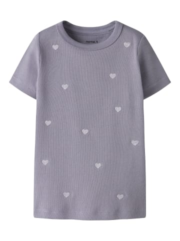 name it T-Shirt NMFNAKAL S/S SLIM TOP in lavender gray